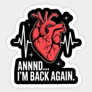 Heart Attack Survivor Recovery Sticker